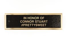 Bronze Expanded Metal Bench Plaques