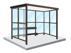 Level Roof Shelters - Open Front