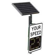 Speed Aware 9" Radar Speed Sign - White