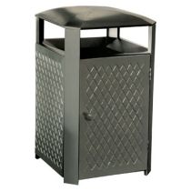 Embossed 38-Gallon Steel Receptacle