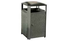 Embossed 38-Gallon Steel Receptacle
