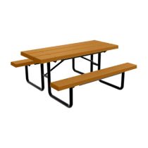 Heavy-Duty Square Plastic-Coated Table TPT-68 - - Picnic Tables by TreeTop  Products