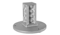 Surface Mount 2" Square Breakaway Sign Post Coupler (Set of Two)