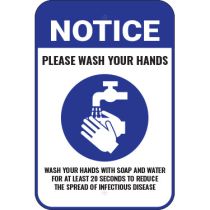 Notice Please Wash Your Hands Sign