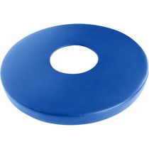 Flat Lid for Heavy-Duty Plastic-Coated Round Receptacles