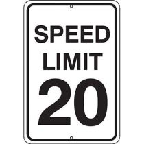 Speed Limit 20 Sign