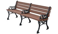 Classic Park Bench – Premium Wood Grain
