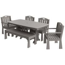 Sunshine 6-Piece Large Patio Dining Set