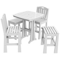 Sunshine 5-Piece Mixed Bar Height Patio Dining Set
