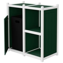 Two-Tone Panel Double Towel Station