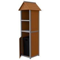 Two-Tone Panel Single Towel Station Tower