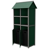 Two-Tone Panel Double Towel Station Tower