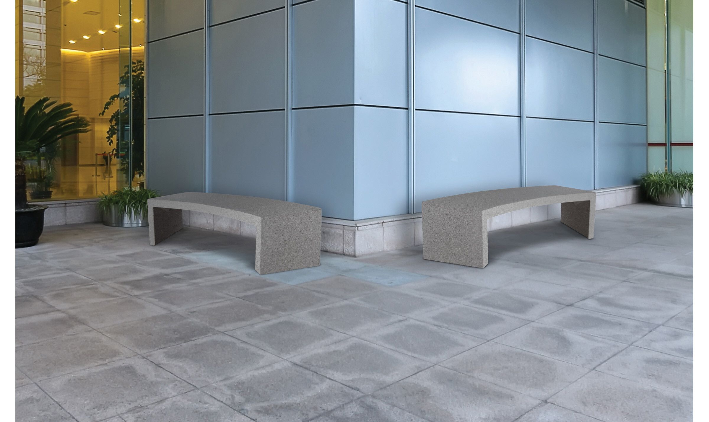 Radius Concrete Benches
