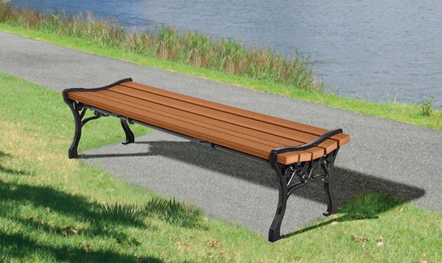 Backless park on sale bench