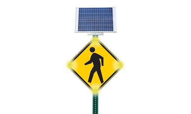 Pedestrian Crossing Sign - - TreeTop Products