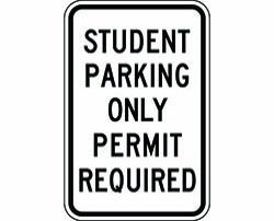 School Parking Signs