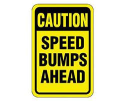 Speed Bump Signs