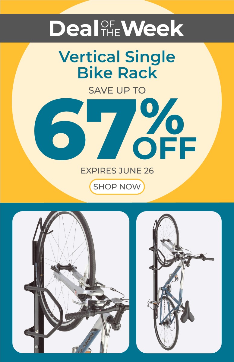 Vertical Single Bike Rack on sale until June 26th up to 67% off